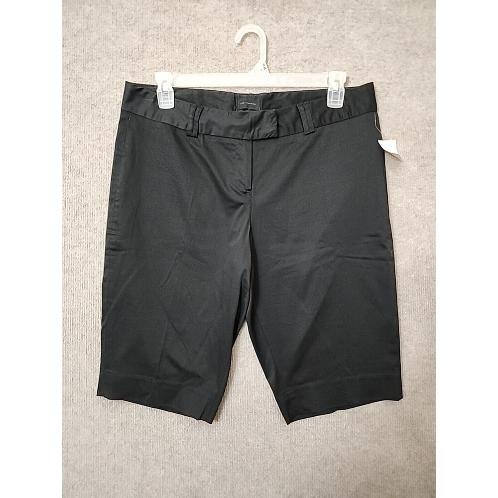The LImited Cassidy Fit Bermuda Shorts Womens 14 Black Cotton Stretch NEW
